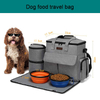 Multifunctional Pet Supply Food Storage Carrier Tote Bag Weekend Organizer Dog Travel Bag for Dog Travel