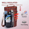 Best Gift 2 Bottle Wine Tote Bags Leakproof Insulated Red Wine Cooler Bag for Travel