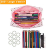 Large Waterproof Make Up Storage Zip Makeup Bag Zipper Pouch Travel Cosmetic Organizer for Women And Girls