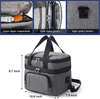 Sturdy double deck new fashion customize waterproof wholesale custom logo thermal soft insulated lunch cooler bag