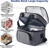 Sturdy double deck new fashion customize waterproof wholesale custom logo thermal soft insulated lunch cooler bag