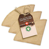 Custom Logo Durable Overlock Stitching Natural Color Eco Friendly Reusable GOTS Hemp Jute Organic Cotton Cloth Coffee filter