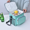 Custom Cooler Bag Lunch Bag Insulated Dual Hot Seal PEVA Oilproof Lunch Box Reusable Cooler Bag for Family Outdoor Activities