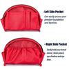 Half Moon Shell Shape Nylon Small Makeup Bags Custom Logo Travel Mini Luxury Cosmetics Bag Make Up For Purse