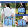 Outdoor Picnic Hiking Leakproof Customize Logo Soft Tote Thermal Cooler Bags Insulated Lunch Bag With Handles