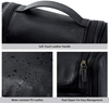Multifunctional Large Travel Brown Custom Makeup Storage Zipper Toiletries Organizer PU Leather Cosmetic Bag Toiletry Bags