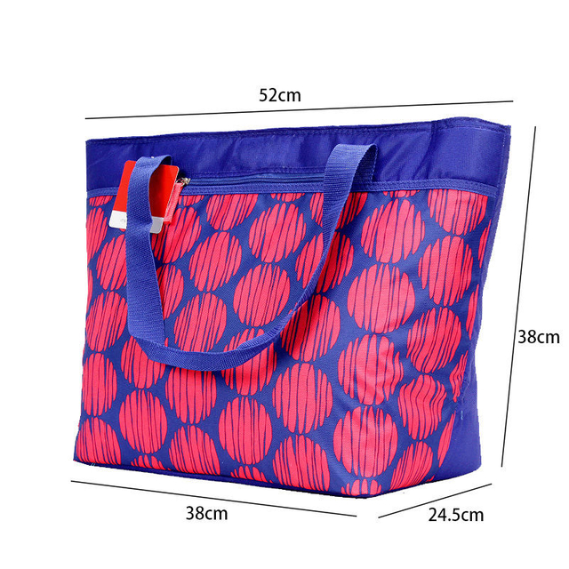 2022 customized lunch cooler bag Oxford cloth thick cooler bag insulated fashion aluminum foil with hand carry cooler bags