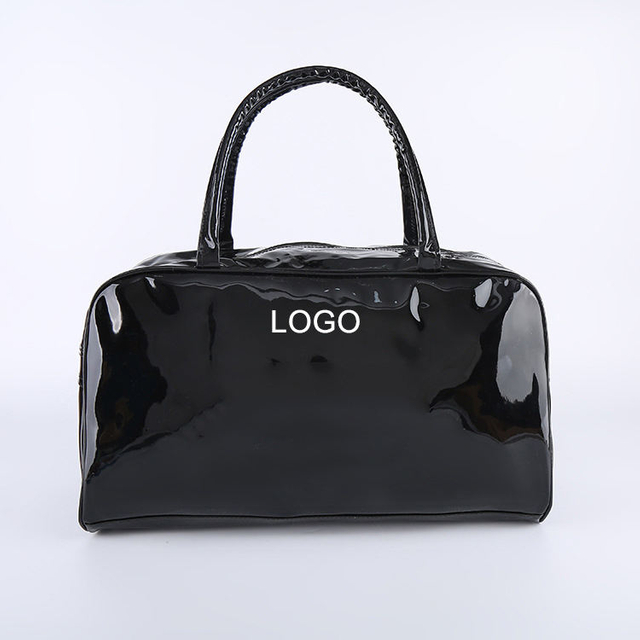 Black Waterproof Large Capacity High Quality Design Pu Leather Sports Gym Travel Duffle Tote Bag with Custom Logo