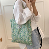 Custom Pattern Canvas Polyester Shopping Tote Bag Cheap Daily Handbag For Women