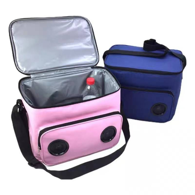 Amazon's Custom Blue Tooth Speaker Cooler Bag Outdoor Portable Picnic Bag Oxford Cloth Insulation Bag