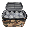 High Quality Soft Dual Compartment Insulated Lunch Cooler Bags for Food Cans