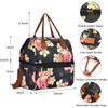 Wholesale Printing Double Deck Lunch Bags Women Insulated Lunch Box Cooler Tote Bag Organizer For Work