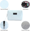 Waterproof Women Cosmetic Pouch Lady Custom Logo Small Leather Makeup Bag for Purse