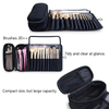 Foldable Lightweight Customized Toiletry Bag Makeup Brush Accessories Organizer Roll Up Bag