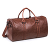 High Quality Leather Duffel Bag with Shoe Compartment for Men Leather Weekender Overnight Travel Carry On Bag