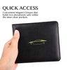 OEM slim thin credit card leather wallet holder for Auto car documents
