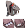 Men Canvas Shoulder Messenger Bag Chest Pack Crossbody Bag Travel Sling Bag Grey