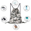 Customized Waterproof Lightweight Drawstring Backpack Camouflage Men Sport Gym String Bag