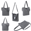Lightweight Eco-friendly Soft Corduroy Women\'s Tote Bag Durable Casual Handbags for Girls Travel Shopping Work School