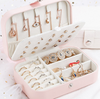 High Quality PU Waterproof Multi-functional Jewelry Cases Travel Jewelry Boxes Organizer