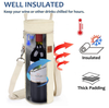 High Quality Customized Wine Cooler Beach Bag Single Insulated Aluminium Foil Waterproof Portable Wine Cooler Wag