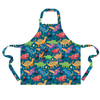 Adjustable Dinosaur Kids Apron with Pocket for Home Cooking Baking Painting