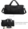 Outdoor Green Oxford Fabric Women Waterproof Sports Travel Custom Duffle Bags Gym Bag With Shoe Compartment
