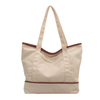 Wholesale Eco Friendly Custom Shoulder Tote Women Canvas Sublimation Blank Shoulder Shopping Bag with Inside Pockets