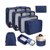 Lightweight Waterproof Folding 8 Pcs Luggage Storage Organizers Suitcase Shoe Bag Packing Cubes for Travel