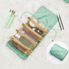 Hanging Roll Up Makeup Storage Bag Foldable Travel Toiletry Kit Organizer For Women