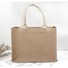 Eco Carrying Shopping Bags Women Beach Handbag Small Jute Grocery Bags