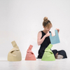 Eco Mini Portable Wrist Pouch Bag Custom Japanese Knot Cotton Canvas Wrist Strap Bag for Women