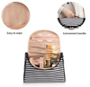 Waterproof Striped Women Ladies Toiletry Wash Organizer Bag Custom Travel Cosmetic Pouch Make Up Storages Bag