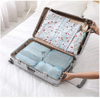 Wholesale Custom Sublimation Printing Light Weight Polyester Travel Suitcase Organizer Pouch Luggage Compression Packing Cubes