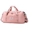 Fashionable Women Sport Duffel Gym Bag Tote Handbag Ladies Luxury Pink Travel Overnight Duffle Bag with Shoes Compartment