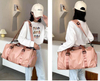 Wholesale Waterproof Women Travel Bags Weekend Duffle Sport Bag Pink Yoga Dance Gym Duffel Bag with Shoulder Strap