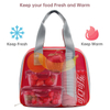 Aluminum Film Thermal Insulation Cooler Bag Customized Logo Lunch Tote Bag