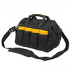 Custom Foldable Durable Multi-pockets Tool Bag Close Top Wide Mouth Garden Electrician Tote Carrier for Tool Kits Storage