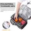 Large 2 Compartment Insulated Lunch Bag Men Women cans Cooler Tote Bag Soft Leakproof Liner Milk Box For Work