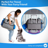Airline Approved Dog Travel Organizer Bag Set Waterproof Food Container With Food Water Bowls Set