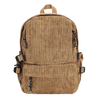 Stylish Vintage Corduroy Backpack Large Capacity Trendy School Bag For College Girls