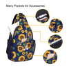 Wholesale supplier Sling Bags Hiking Colorful Printing Daypack Women Chest shoulder Crossbody Men Travel Cycling