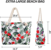 Eco Friendly Recycled Canvas Beach Bag Wholesale Custom Cotton Rope Women Handbag Tote Design Oversized Beach Bag Cotton