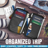 Travel Wallet & Family Passport Holder RFID Blocking Document Holder & Organizer Protects Your Passports