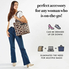 Custom Logo Leopard Print Designer Handbags Winter Bag Fashion Winter Travel Padded Puffy Tote Bag for Ladies
