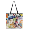 Full Printed Organic Reusable Cotton Canvas Tote Shopping Bag Custom Canvas Bag with Logo