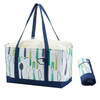 Sublimation Insulated Lunch Drawstring Bag Ice Foldable Cooler Reusable Tote Grocery Thermal Shopping Bag with Long Handle