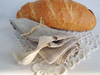 Handmade Natural Linen Bread Bag for Long Loaf, 10x16 Inch, Reusable Eco Friendly Packaging, Kitchen Food Storage