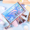 New Designer PVC Leather Toiletry Cosmetic Case Vanity Laser Organizer Bag Trip Vocation Cosmetic Pouch Makeup Bag