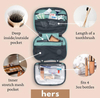 Custom Logo 3 in 1 Organizer Cosmetic Bags Packable Makeup Toiletry Storage Bag Make Up PVC Bag for Women Men Travelling